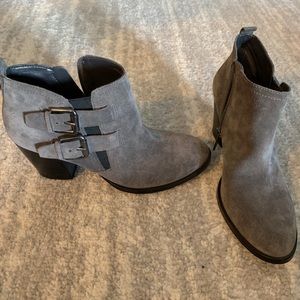 Ivanka Trump gray booties